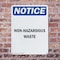 Signmission Non-Hazardous Waste OSHA Notice Sign, Plastic, 10in W x 14in L, 2PK OS-2PACK-NS-P-1014-V-15078 - alternate 4